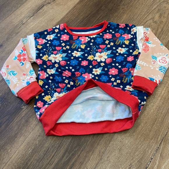 Penelope Plumm Floral Sweatshirt Top Shirt Multicolor Spring Bright 3T - Picture 6 of 11